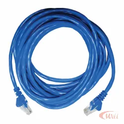 Cabo Patch Cord UTP Cat5e 30 Metros Azul Seccon