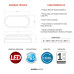 Arandela de Sobrepor LED Hummer EVO 12W 3000K Branca Avant Arandela de Sobrepor LED Hummer EVO 12W 3000K Branca Avant
