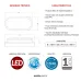 Arandela de Sobrepor LED Hummer EVO 12W 3000K Branca Avant