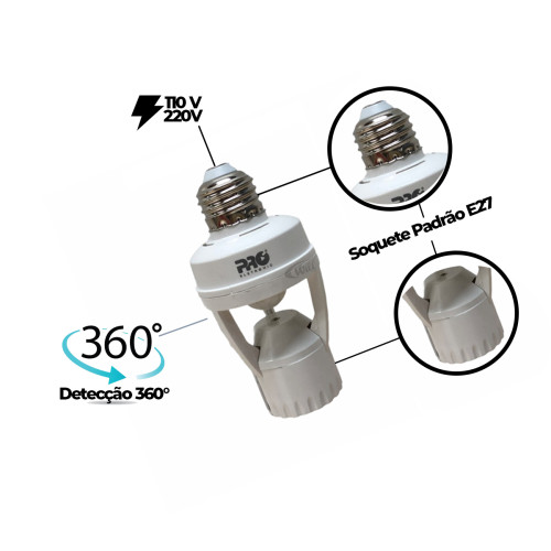 Sensor de Presença Com Soquete PQSSS-0360 Proeletronic Sensor de Presença Com Soquete PQSSS-0360 Proeletronic