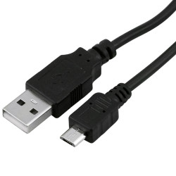 Cabo Micro USB para USB A Macho (v8) 2.0 1.8m Preto