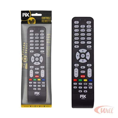 Controle Remoto TV Compatível Aoc Netflix Pix-8825 Controle Remoto TV Compatível Aoc Netflix Pix-8825