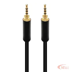 Cabo P2 ST x P2 ST 4C Gold 1.80m 4mm Preto Mxt