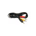 Cabo P2 4C x 3 Rca Niquel Para DVD Automotivo tv Led 1,8m Cabo P2 4C x 3 Rca Niquel Para DVD Automotivo tv Led 1,8m