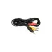 Cabo P2 4C x 3 Rca Niquel Para DVD Automotivo tv Led 1,8m