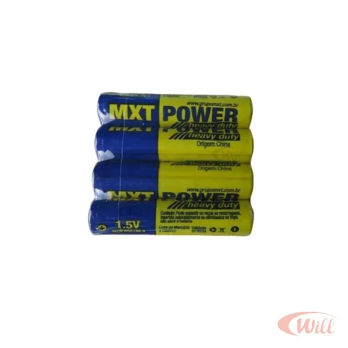 Pilha AAA Super Heavy Duty Zinco PCT 4UN Mxt Pilha AAA Super Heavy Duty Zinco PCT 4UN Mxt