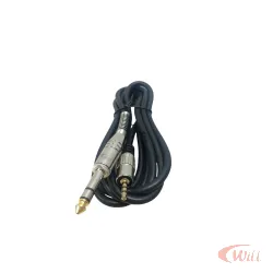 Cabo P10 ST x P2 ST Dourado 24k Profissional 1,8m Mxt