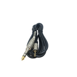 Cabo P10 ST x P2 ST Dourado 24k Profissional 1,8m Mxt