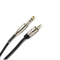 Cabo P10 ST x P2 ST Dourado 24k Profissional 1,8m Mxt