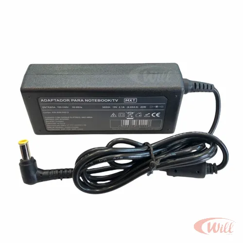 Fonte Notebook 19V 2.1A 40W Plug 6.0 x 4.0MM Bivolt MXT
