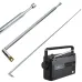 Antena TV Paraguai 4 Estagios Aberta 710mm Fechada 210mm 5.10.40 Mxt Antena TV Paraguai 4 Estagios Aberta 710mm Fechada 210mm 5.10.40 Mxt