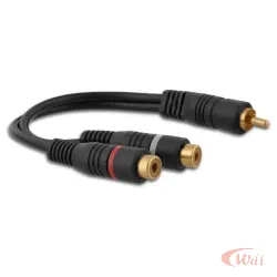 Cabo Y 1 Rca Macho x 2 Rca Femea 30 cm