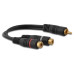 Cabo Y 1 Rca Macho x 2 Rca Femea 30 cm Cabo Y 1 Rca Macho x 2 Rca Femea 30 cm