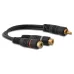 Cabo Y 1 Rca Macho x 2 Rca Femea 30 cm Cabo Y 1 Rca Macho x 2 Rca Femea 30 cm