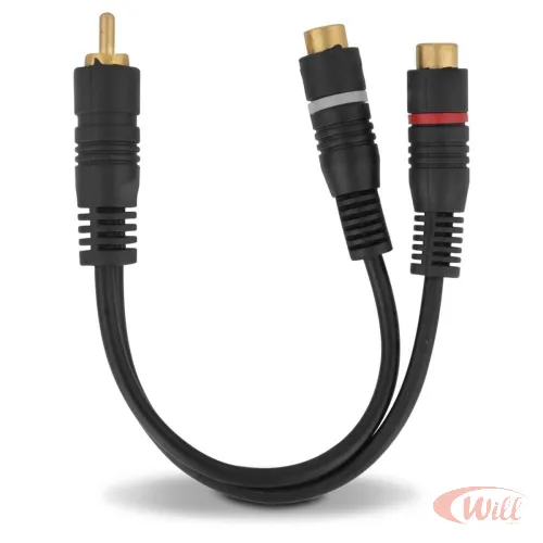 Cabo Y 1 Rca Macho x 2 Rca Femea 30 cm Cabo Y 1 Rca Macho x 2 Rca Femea 30 cm