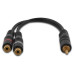 Cabo Y 1 Rca Macho x 2 Rca Femea 30 cm Cabo Y 1 Rca Macho x 2 Rca Femea 30 cm