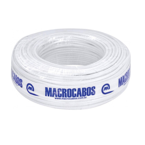 Cabo Coaxial RG06 95% 100 Metros Macrocabos Cabo Coaxial RG06 95% 100 Metros Macrocabos