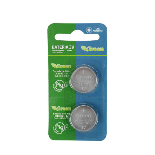 Bateria Litio CR2032 3v Green Com 2 Pcs