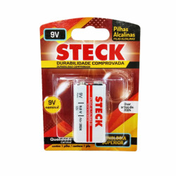 Bateria 9v Alcalina Steck