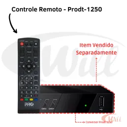 Controle Remoto Conversor Digital Prodt-1250 Proeletronic