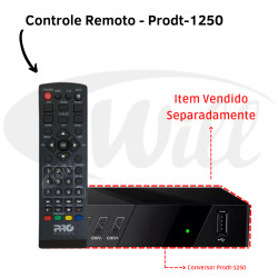 Controle Remoto Conversor Digital Prodt-1250 Proeletronic