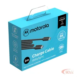 Cabo USB-C para USB-C 2 Metros Motorola