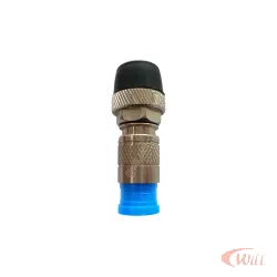 Conector F RG59 Compressão Dupla Vedacao Proeletronic