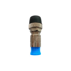 Conector F RG59 Compressão Dupla Vedacao Proeletronic
