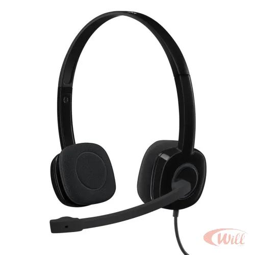 Headset P3 H151 Stereo Logitech Preto Headset P3 H151 Stereo Logitech Preto