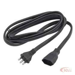 Cabo Prolongador PP 3X0,75 3 Metros Preto Megatron