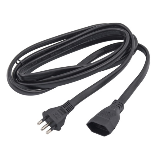 Cabo Prolongador PP 3X0,75 3 Metros Preto Megatron Cabo Prolongador PP 3X0,75 3 Metros Preto Megatron