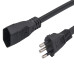 Cabo Prolongador PP 3X0,75 3 Metros Preto Megatron Cabo Prolongador PP 3X0,75 3 Metros Preto Megatron