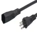 Cabo Prolongador PP 3X0,75 3 Metros Preto Megatron