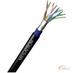 Cabo Lan Utp Cat.5e Preto Dupla Capa Blindado 100 Metros