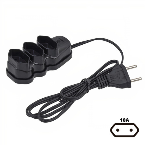 Extensão Paralelo 2X0,75mm 10 Metros Preto Megatron