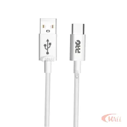 Cabo USB-A x Tipo C Turbo 3.0 3A 1 Metro CAUSB-100C Proeletronic