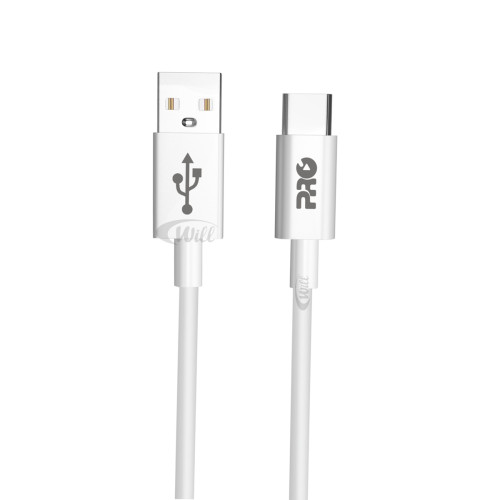 Cabo USB-A x Tipo C Turbo 3.0 3A 1 Metro CAUSB-100C Proeletronic Cabo USB-A x Tipo C Turbo 3.0 3A 1 Metro CAUSB-100C Proeletronic