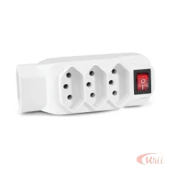 Adaptador L Multilaser De Energia 4 Tomadas WI246