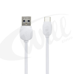 Cabo Tipo C 2.4A 2 Metros LE-839C-2 Branco It Blue