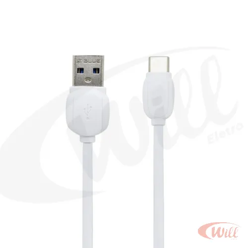 Cabo Tipo C 2.4A 2 Metros LE-839C-2 Branco It Blue