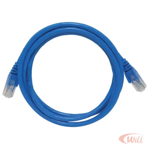 Cabo Patch Cord UTP Cat5e 1,5 Metro Azul Seccon