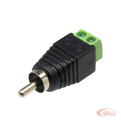 Adaptador Borne x Plug Rca Macho Proeletronic Adaptador Borne x Plug Rca Macho Proeletronic