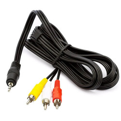 Cabo P3 Stereo + 3 Rca 1.2m Century