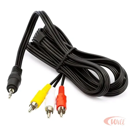 Cabo P3 Stereo + 3 Rca 1.2m Century