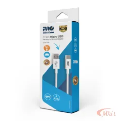 Cabo Micro USB para USB A 1 Metro Proeletronic