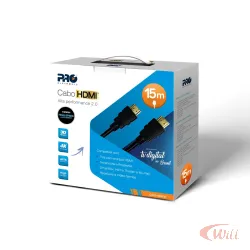 Cabo Hdmi 15 Metros CAHD-2000 2.0 Proeletronic
