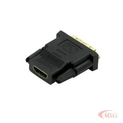 Adaptador DVI-D 24+1 Macho para Hdmi Fêmea
