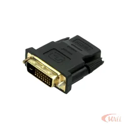 Adaptador DVI-D 24+1 Macho para Hdmi Fêmea