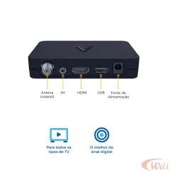 Conversor Digital Aquário Full Hd Dtv-9000
