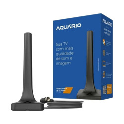 Antena Interna Tv Digital Com Cabo 2,5 M DTV-200 Aquario